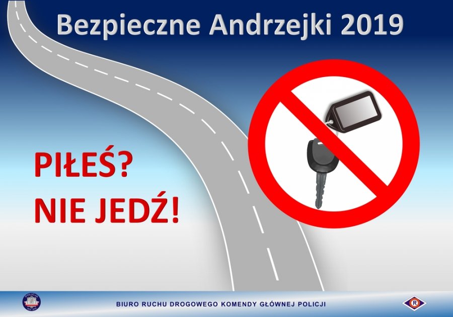Plakat akcji Bezpiecze Andrzejki 2019