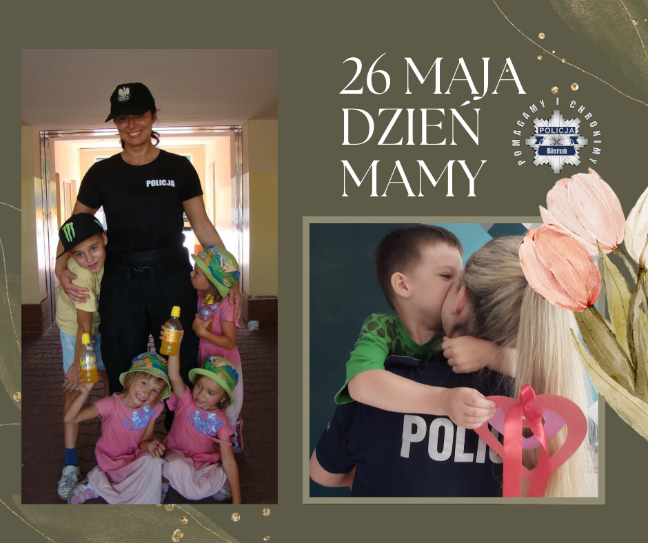 Na zdjęciu widzimy policjantki i ich dzieci 
