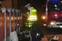 Policjant na miejscu wypadku