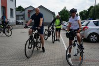 Policjanci KPP Bieruń i inicjatorzy sztafety