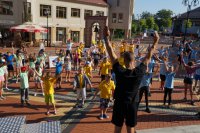 Rozgrzewka uczestników olimpiady