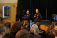Spotkanie policjantów z uczniami PZS w Lędzinach
