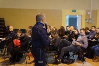 Spotkanie policjantów z uczniami PZS w Lędzinach