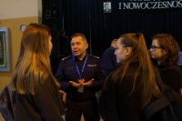 Spotkanie policjantów z uczniami PZS w Lędzinach