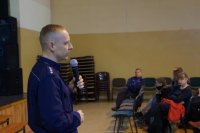 Spotkanie policjantów z uczniami PZS w Lędzinach