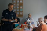 Policjanci na spotkaniu z seniorami w Bieruniu