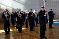 Policjanci orkiestry Komendy Wojewódzkiej podczas występu