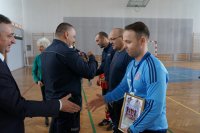 Wręczenie nagród drużynie Komendy Powiatowej Policji w Bieruniu