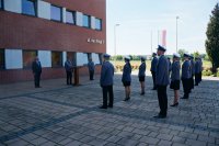Policjanci na uroczystej akademii