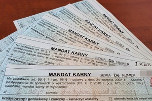 Pięć mandatów na kwotę 2,5 tysiąca złotych