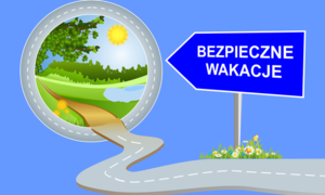 Na zdjęciu widzimy napis kierunek wakacje