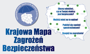 Na zdjęciu widzimy napis Krajowa Mapa Zagrożeń Bezpieczeństwa