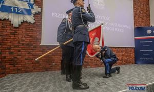 Na zdjęciu widzimy Uroczyste przekazanie obowiązków na stanowisku Komendanta Głównego Policji