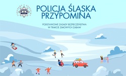 Na zdjęciu widzimy napis Policja Śląska przypomina