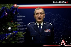 Na zdjęciu widzimy Komendanta Wojewódzkiego Policji w Katowicach