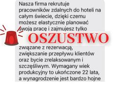 Na zdjęciu widzimy napis Oszustwo