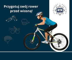 Na zdjęciu widzimy napis Rowerzysto! Jesteś gotowy do sezonu?