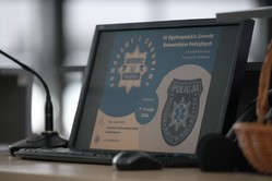 Na zdjęciu widzimy napis IX Ogólnopolskiej Zawody Ratowników Medycznych