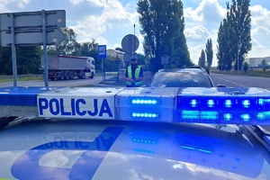 Na zdjęciu widzimy napis Policja