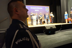 Na zdjęciu widzimy uroczystości związane z Świętem Policji 2024