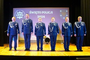 Na zdjęciu widzimy uroczystości związane z Świętem Policji 2024