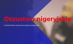 Na zdjęciu widzimy napis Oszustwo Nigeryjskie