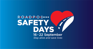 Na zdjęciu widzimy napis ROADPOL Safety Days 2024: Wspólne dążenie do Wizji Zero na drogach Europy