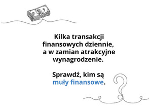 Na zdjęciu widzimy napis Kilka transakcji dziennie za to korzystne wynagrodzenie.