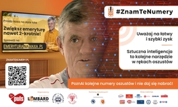 Na zdjęciu widzimy napis #ZnamTeNumery – kolejna odsłona akcji uświadamia jak przestępcy wykorzystują sztuczną inteligencję!