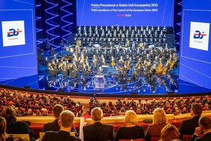 Na zdjęciu widzimy Inauguracja polskiej prezydencji z udziałem kierownictwa polskiej Policji