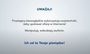 Na zdjęciu widzimy napis Bankowcy dla Cyberedukacji: Uważaj na ataki cyberprzestępców z wykorzystaniem złośliwego oprogramowania