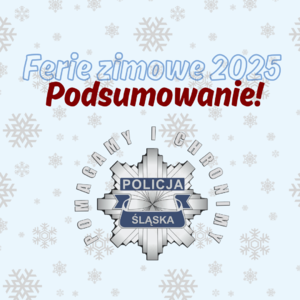 Na zdjęciu widzimy napis Podsumowanie ferii w województwie śląskim