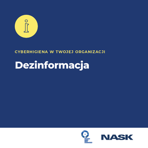 Na zdjęciu widzimy napis Era dezinformacji - jak się chronić przed manipulacją