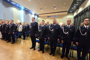 Na zdjęciu widzimy obchody Święta Policji bieruńskiej komendy