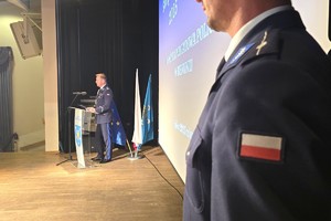 Na zdjęciu widzimy obchody Święta Policji bieruńskiej komendy