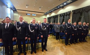Na zdjęciu widzimy obchody Święta Policji bieruńskiej komendy