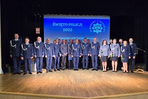 Na zdjęciu widzimy obchody Święta Policji bieruńskiej komendy