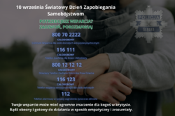 10 września Światowym Dniem Zapobiegania Samobójstwom