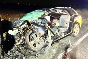 Na zdjęciu widzimy miejsce zdarzenia drogowego