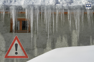 Zalegający śnieg to niebezpieczeństwo