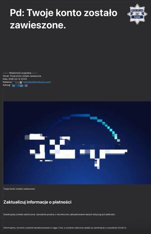 Fałszywe wiadomości o zawieszeniu konta na platformach streamingowych. Uważaj na próbę wyłudzenia danych