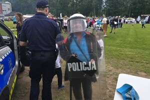 Na zdjęciu widzimy uczestników XXV Powiatowe Igrzyska Osób Niepełnosprawnych
