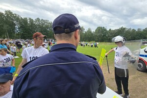 Na zdjęciu widzimy uczestników XXV Powiatowe Igrzyska Osób Niepełnosprawnych
